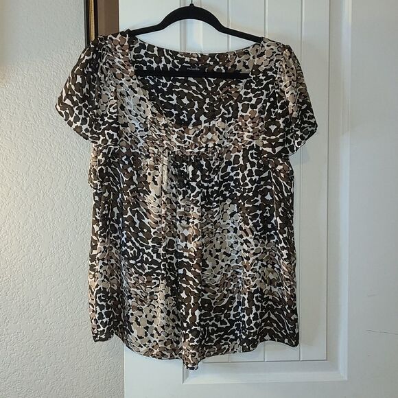 Rafaella- Animal print top in 100% polyester - Picture 1 of 8